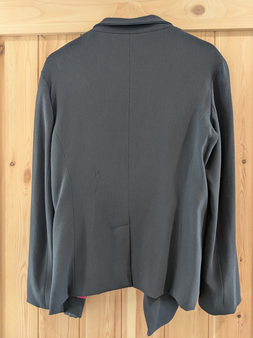 Paul hardy open cardigan with pink interior virgin wool/viscose blend - Picture 5 of 7